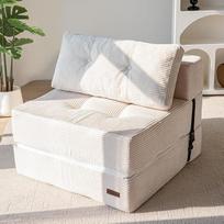 „MAXYOYO“ sulankstoma sofa su miego funkcija, transformuojama sofa-lova su didelio tankio atramine puta, nešiojama 4-in-1 sulankstoma kėdė, kuri virsta grindų gultu, universali grindų sofa | Transformuojama miegamoji sofa su didelio tankio atramine puta,