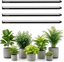 „Maygrove“ LED augalų lempa, 60 cm, visų spektro bangų auginimo lempa, juoda, 4 vnt. rinkinys