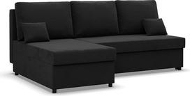 „Mebligo Kemi Bonell“ kampinė sofa su miego funkcija, daiktų laikymo dėže, „Comfort and Still“, juoda (Mikrofaza 15)
