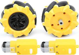 „Mecanum-Rad“ ratas, skirtas TT varikliui, 80 mm ABS guminis ratas su „4WD Smart Car Robot“ detalėmis, skirtas 45° poslinkio driftui