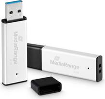 „MediaRange“ USB 3.2 Gen 1 32GB USB atmintinė, didelio našumo, sidabrinė