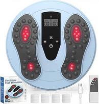 „Medic“ kraujotakos stimuliatorius, EMS pėdų masažuoklis, polineuropatijos gydymo prietaisas su 660 + 850 nm infraraudonaisiais spinduliais ir 4 elektrodais, skirtas neuropatija sergančioms pėdoms, padedantis kovoti su kojų skausmu ir patinimu