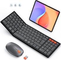 „MEETION“ sulankstoma „Bluetooth“ klaviatūra su pele, QWERTZ, bevielė