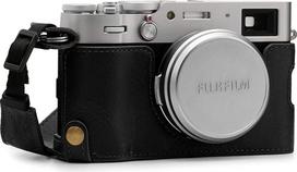 „MegaGear Ever Ready“ natūralios odos fotoaparato pusdėklas su dirželiu, suderinamas su „Fujifilm X100V“