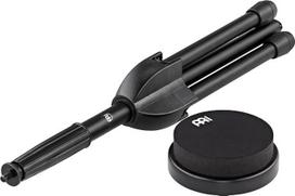 „Meinl Cymbals“ „Marshmallow“ treniruočių pagalvėlių rinkinys – 4 colių būgnų treniruočių pagalvėlė – su stovu – būgnų priedai, juoda (MMP4BK-MPPS)