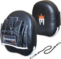 „Meister Contour“ paminkštintos treniruočių pirštinės su taikiniais (porą) skirtos MMA ir bokso treniruotėms – juodos