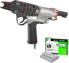 „Meite“ SC7E-I2 pneumatinis žiedų įtvirtinimo pistoletas su 2000 vnt. 15GA žiedų, 15 kalibro, 3/4" karūna, prailgintu antgaliu, žiedų replės, 8,8 mm užsegimas, patobulintas gaidukas, pneumatinis C žiedas, skirtas