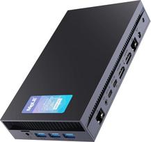 „MeLE Overclock X5“ mini kompiuteris su procesoriumi i5-12450H, 32GB atminties, 512GB saugyklos, dviem HDMI jungtimis ir dviem LAN jungtimis