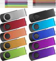„Memory Stick“ 10 vnt. rinkinys, 1GB USB atmintinės 2.0, „Multipack“ atmintinės, „Kepmem“ įvairių spalvų „Pendrive“, metalinės pasukamosios atmintinės, nešiojamos raktų pakabos, „U Disk“, stilingos duomenų saugyklos, dovana