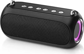 „memzuoix“ nešiojamas „Bluetooth“ garsiakalbis su TWS, AUX įvestimi, TF kortelės ir USB atkūrimo funkcijomis, įkraunamas belaidis garsiakalbis su LED šviesos žiedu, skirtas namams, kelionėms ir vakarėliams