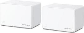 „Mercusys Halo H3000X“ „Mesh“ Wi-Fi rinkinys (2 vnt.), „Wi-Fi 6 AX3000“ dviejų dažnių maršrutizatorius ir kartotuvas, 3 gigabito prievadai kiekviename įrenginyje, MU-MIMO, WPA3, vaikų apsauga, rekomenduojama namams su 2–4 miegamaisiais