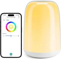 „Meross“ išmanioji LED stalo lempa su jutikliniu reguliatoriumi, suderinama su „Apple HomeKit“, RGBWW WLAN naktinė lempa miegamajam ir svetainei su C tipo jungtimi, suderinama su „Alexa“ ir „Google Home“