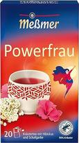 „Meßmer Powerfrau“ žolelių arbata su hibiskusu ir kraujažole, 20 arbatos maišelių, vaisinis ir rūgštus skonis