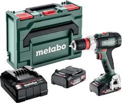 „Metabo BS 18 L Quick“ akumuliatorinis suktuvas-gręžtuvas, 18 V, 60 Nm ir | Kompaktiškas suktuvas-gręžtuvas su 2 vnt. 2,0 Ah „Li-Power“ akumuliatoriais, įkrovikliu SC 36, greito keitimo gręžtuvų įtvirtinimu, „Gärthel“ kabliuku ir „metaBOX“ dėklu