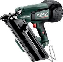 „Metabo NFR 18 LTX 90 BL“ akumuliatorinis vinų šaudyklė, 18 V suspausto oro vinų šaudyklė su bešepetės varikliu | Pneumatinė smūginė technologija, skirta 90 mm vinims, be akumuliatoriaus ir įkroviklio, komplektą sudaro „metaBOX 340“, kontaktinis paleidima