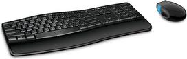 „Microsoft Sculpt Comfort Desktop RF Wireless“ (itališka, juoda) – klaviatūros (standartinė, belaidė, belaidė RF, juoda, su pele)