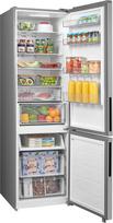 „Midea Space Master“ 443 l šaldytuvas-šaldiklis, 201 cm, „NoFrost“, „Multi-Airflow“, -24 °C 4 žvaigždučių šaldiklis, „Super Cool“ ir „Super Freezer“, LED, 35 dB, „Maxx Fresh Zone“, nerūdijančio plieno išvaizda, MDRB600MME46 | 35 dB, EEK E, 313 l „SuperKüh