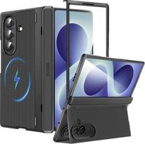 „Miimall“ dėklas „Samsung Galaxy Z Fold 8 Ultra“ su „Mag-Safe“, vyrių apsauga ir atrama, [HD ekrano apsauginė plėvelė] – atsparus įbrėžimams, atsparus smūgiams, plonas, tvirtas dėklas su atrama, skirtas „Z Fold 8 Ultra“, visiškai dengiantis įrenginį