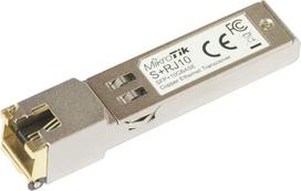 „Mikrotik“ S+RJ10 10000Mbit/s SFP+ tinklo siųstuvo modulis (10000Mbit/s, SFP+, SFP+, metalinis, 1 vnt.)