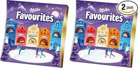 „Milka Favourites“ Advento kalendorius su penkių rūšių šokoladais – „Alpine Milk“, „Oreo“, „Nut“, „Cocoa Cream“ ir „White Chocolate“ – 206 g (2 vnt. pakuotė)