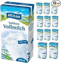 „Milram“ ilgai laikomas nenugriebto pieno 3,5 % 500 ml, 12 vnt. su „Pufai Grocery“