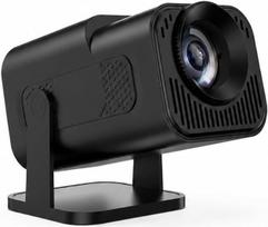 „Mini Beamer“ – nešiojamas HD 720P namų kino projektorius su HDMI ir USB kabeliais, rankiniu fokusavimu, 180° reguliuojamu kampu, suderinamas su nešiojamaisiais kompiuteriais, su nuotolinio valdymo pultu, skirtas naudoti miegamajame ir biure