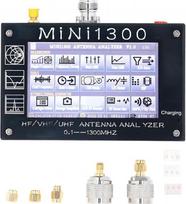 „Mini1300“ kabelių ir antenų analizatorius, 0,1–1300 MHz, su TDR režimu, skirtas SMA kalibravimo rinkiniams, aliuminio korpusas