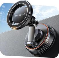 „miracase“ mobiliojo telefono laikiklis automobiliui „Magsafe“ [3600 gf stiprumo magnetas ir siurblinis pagrindas, kurio laikymo jėga siekia iki 89 lbs] Vakuuminis „Magsafe“ laikiklis automobiliui, 360° pasukamas mobiliojo telefono laikiklis automobiliui,