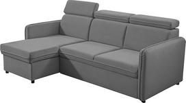 „Mirjan24 Brulpin Mini“ kampinė sofa su reguliuojamu atlošu, miego funkcija ir daiktų dėže, universali pufė, L formos sofa, sofa-lova (Enjoy New 21)