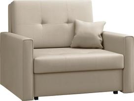 „Mirjan24 Viva Bis I“ sofa su miego funkcija, išskleidžiama sofa, vienvietė minkšta sofa su daiktų dėže, išskleidžiama sofa su pagalvėmis, spalvų pasirinkimas, „Living Landscape“ (Manila 02)