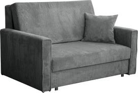 „Mirjan24 Viva Bis Premium II“ sofa su miego funkcija, dvivietė minkšta sofa su lovos dėže ir pagalvėmis, sofos-lovos komplektas, sofa-lova, „Living Landscape“, audinys: velvetas (Poso 22)