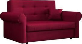 „Mirjan24 Viva Silver II“ sofos-lova su daiktų dėže, dvivietė minkšta sofa su apvaliais porankiais, sofa su miego funkcija, sofos komplektas su pagalvėmis, sofos-lova, „Living Landscape“ (Kronos 02)