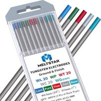 „Mix Set“ TIG elektrodų rinkinys, 3,2 x 175 mm, 10 vnt., su raudonomis, žalsvai mėlynomis, mėlynomis, žaliomis ir pilkomis žymėmis, skirtas visiems standartiniams suvirinimo darbams