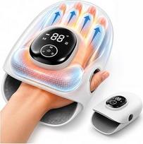 „MMOBIEL“ rankų masažuoklis su šildymo ir suspaudimo funkcijomis – belaidis išmanusis rankų masažuoklis, skirtas artrito ir riešo kanalo sindromo gydymui, su pirštų ištiesinimo funkcija, 3 šildymo lygiais ir 5 intensyvumo lygiais – dovana moterims ir vyra