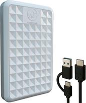 „ModusTech Facet“ 500GB išorinis kietasis diskas, nešiojamas, su USB-C / USB 3.1 5Gbps jungtimis — kompaktiškas didelės spartos kietasis diskas, skirtas atsarginėms kopijoms, duomenų saugojimui, žaidimams, PC, „Mac“, nešiojamiesiems kompiuteriams, „PS4“