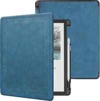 „MoKo“ dėklas, skirtas 11 colių „Kindle Scribe“ 3-osios kartos ir „Scribe Colorsoft 2025“ modeliams, mėlynos spalvos tvilo audinio | Dėklas su rašiklio laikikliu, lengvas dėklas, elegantiškas dėklas, automatinis miego/budėjimo režimas