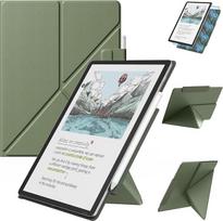 „MoKo“ magnetinis dėklas 11 colių „Kindle Scribe“ „Colorsoft“ 2025/2026 | Skirtas „Kindle Scribe“ 2025 (3-osios kartos) modeliui, reguliuojamo kampo atraminis dėklas, magnetinis galinis dangtelis, seladono spalvos