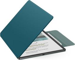 „MoKo“ magnetinis dėklas, skirtas 11 colių „Kindle Scribe 2025“ (3-osios kartos) – žalsvai mėlynos spalvos | Skirtas „Kindle Scribe Colorsoft 2025“ (1-osios kartos) – plonas „Folio Premium“ dirbtinės odos dėklas su rašiklio tvirtinimu ir automatine miego