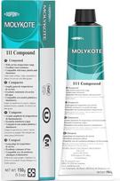 „Molykote 111“ ventilių tepimo ir sandarinimo medžiaga, 150 g – 150 g silikoninės tepimo medžiagos, skirta O-žiedams, dangtelių vožtuvams, sandarinimui bei guminių ir plastikinių detalių apsaugai; atspari vandeniui, silpna