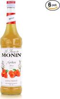 „Monin“ abrikosų sirupas (1 x 0,7 l) – skirtas įvairiems kokteiliams, kokteiliams su vaisiais ir desertams – didelis vaisių kiekis – natūralus skonis – tinka veganams (6 vnt. pakuotė)
