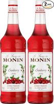 „Monin“ spanguolių sirupas (1 x 1,0 l) – universalus vaisių skonis gėrimams ir desertams – aukštos kokybės natūralūs ingredientai (2 vnt. pakuotė)