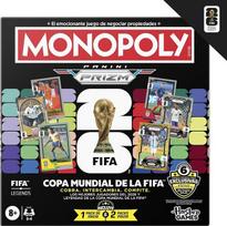 „Monopoly Panini Prizm“: stalo žaidimas „FIFA World Cup I“ su futbolo tematika ir kolekcionuojamomis kortelėmis „Monopoly Panini Prizm FIFA World Cup 2026 I“ Amžius: nuo 8 metų – ispanų kalba