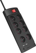 „Monster Power“ apsauga nuo viršįtampių „Parasurtenser 8 AC/2 USB-A FR“