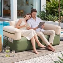 „MOPHOTO“ pripučiama sofa su elektriniu siurbliu, kempingo oro sofa, skirta naudoti lauke | Sodui ir svetainei, pripučiama sofa su atlošu ir porankiais, nešiojama oro sofa, skirta naudoti tiek patalpose, tiek lauke