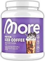 „MORE Protein“ ledinė kava su tamsiais sausainių trupiniais – baltyminiai milteliai su išrūgų baltymais, tirpios kavos milteliais ir sausainių gabaliukais, 1 x 300 g + „HeartGlobal“ siuntimo apsauga