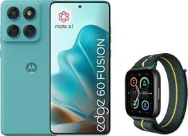 „Motorola Edge 60 Fusion“ išmanusis telefonas „Pantone Amazonite“ + „Moto Watch Fit“ „Trekking Green“