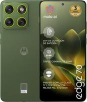 „Motorola Edge 70“ 24GB (12GB + 12GB „RAM Boost“) / 512GB, bronzinė žalia spalva, Ispanija. Neįtikėtinai plonas dizainas, 6,7 colių „Super HD“ ekranas, trijų kamerų sistema su 50 MP kamera ir „Moto AI“. 4800 mAh