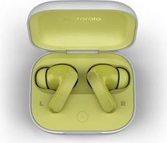 „Motorola Moto Buds“ (Bluetooth 5.3 ausinės, aukštos raiškos garsas, „Dolby Atmos“, aktyvi triukšmo slopinimo funkcija, belaidis įkrovimas, iki 42 valandų baterijos veikimo laikas, trijų mikrofonų sistema) kivių žalios spalvos