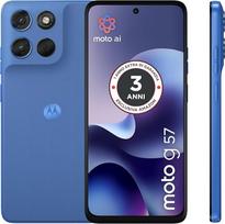 „Motorola Moto G57“ su 3 metų garantija (8/256GB, kamera 50 + 8 MP + mirgėjimo jutiklis, 6,72 colio ekranas, 120 Hz, 5100 mAh, „Snapdragon 6s Gen 4“, „Android 16“), „Pantone Regatta“