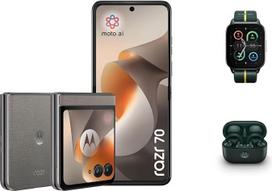 „Motorola Razr 70“ išmanusis telefonas su 50 MP kamera, 8–256, ryškiai baltas